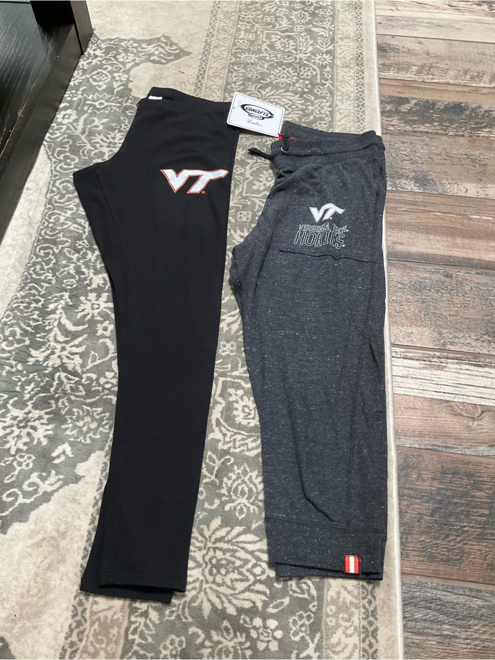 Nike Black and Charcoal Athletic Bottoms - Set Virginia Tech S/M